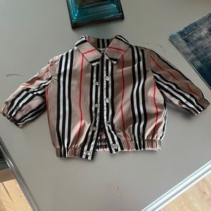 3-6 mo unisex Burberry jacket